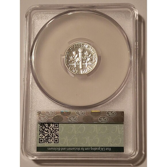 1963 Roosevelt Dime DDR FS-804 Proof PR66 CACG - Picture 2 of 2